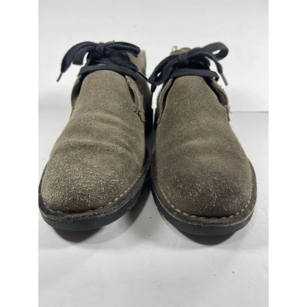 John Varvatos USA Men's Suede Chukka Boots Size 9M Gray Brown Desert Boot Hand